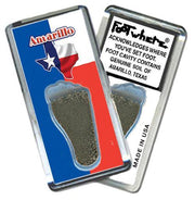 Amarillo FootWhere® Souvenir Fridge Magnets. 6 Piece Set. Made in USA-FootWhere® Souvenirs